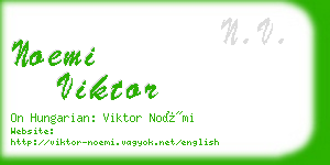 noemi viktor business card